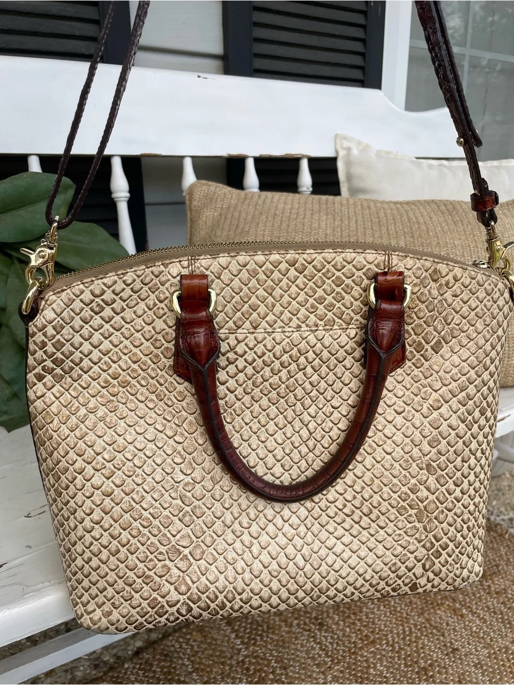 Brahmin crème rhodes